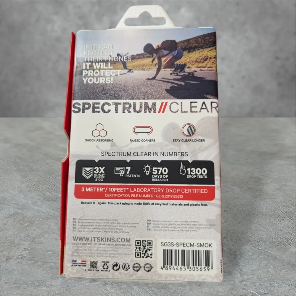 Itskins Spectrum Clear Case Samsung‎ Galaxy S21 / S21 5G Gray See Description T2